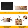 thumbnail image 4 of Cute Colorful Flower Waterproof Picnic Blanket with Foldable Zipper, Suitable for Outdoor Use, Suitable for Travel, Camping, Beaches, Parks, Grasslands, Picnic Blanket Accessories, 4 of 8