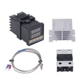 thumbnail image 3 of Controlador De Temperatura PID, Termostato PID Digital Disipador De Calor Blanco Sonda Impermeable Autoajustable Termopar K Con SSR Para Cría Agrícola, 3 of 7