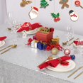 thumbnail image 2 of Mantel B-COOL con lentejuelas 125x125 cm Silver Sparkle, 2 of 9
