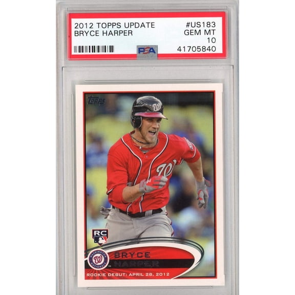 Graded 2012 Topps Update Bryce Harper #US183 Rookie RC Baseball Card PSA 10 Gem Mint