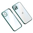 thumbnail image 1 of Elehold Plating Clear Soft Case for iPhone 14 Pro 6.1 inch Ultra Slim with Bumper Shockproof Anti-Yellow Transparent Protective Cover  Slim Thin Case,Green, 1 of 9