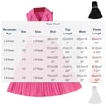 thumbnail image 3 of hengsof Girls 2 Piece Sleeveless Top Skirt Set for 2-8 Years Old Solid Color Blazer Collar Tank Pleated Skirt Outfit Toddler Girl Clothes, 3 of 6