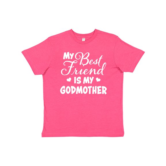 Inktastic My Best Friend is My Godmother with Hearts Youth T-Shirt