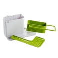 thumbnail image 1 of Évier de Rangement, Porte-Éponge, Grattoir, Brosse, Liquide de Lavage, Chiffon, Vert, 1 of 4