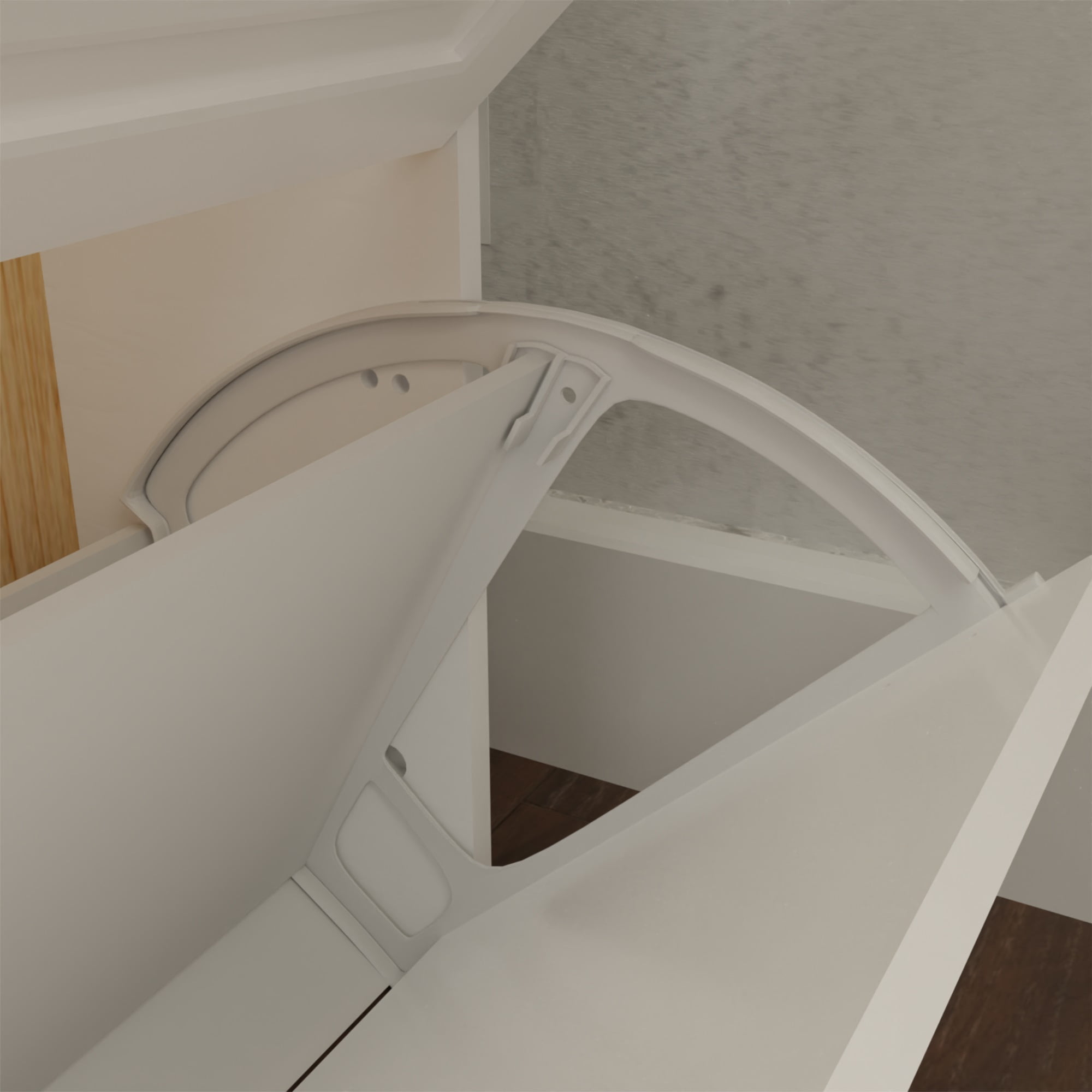 Demi Bonn Narrow Shoe Storage Cabinet, Shoe Cabinet for Entryway with 3 Flip Drawers and Hanging Rack, Wood Hidden Freestanding Shoe Organizer for Hallway, Bedroom, Apartment, White