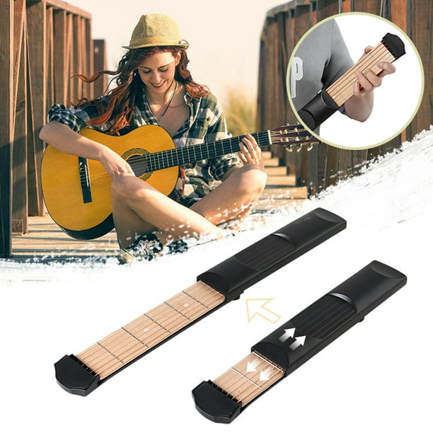 Portable Pocket Acoustic Guitar Practice Tool Chord Trainer 6