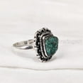 thumbnail image 3 of Natural Turquoise Ring, Rough Turquoise Ring, December Birthstone, Bohemian Ring, 925 Sterling Silver, Womens Ring, Christmas, Thanksgiving, Handmade, Statement Jewelry, Rough Gemstone Jewelry, 3 of 5