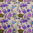 thumbnail image 1 of oneOone Cotton Flex Light Brown Fabric Kids Dress Material Fabric Print Fabric By The Yard 40 Inch Wide, 1 of 4