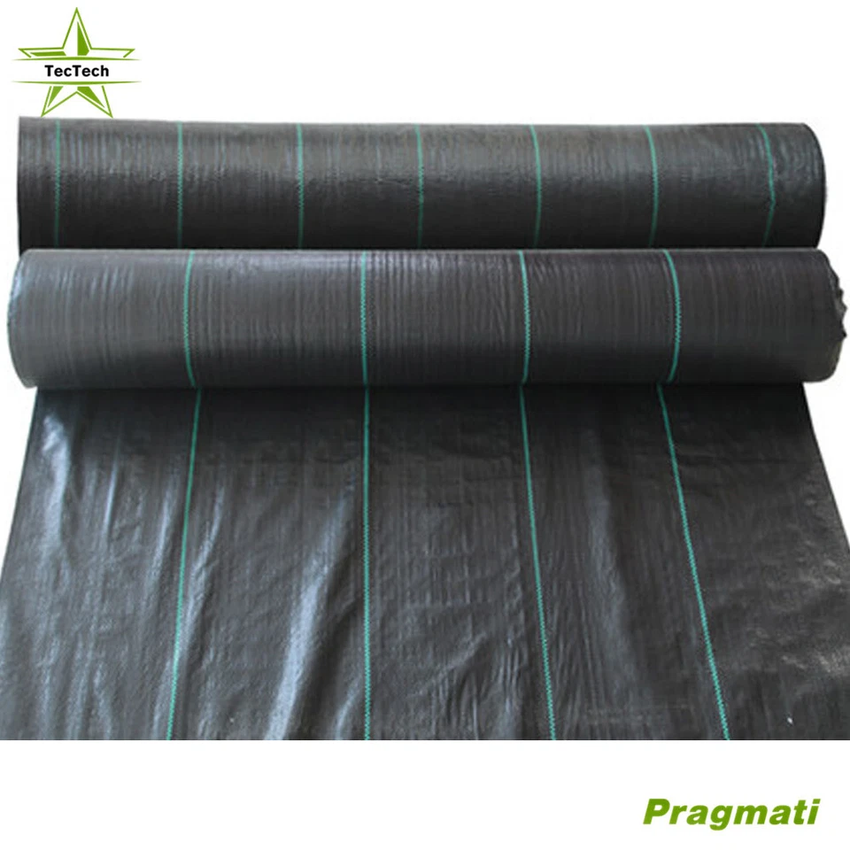 PURELY- 5×8Ft Garden Weed Barrier Landscape Fabric Durable Weed Gardening Ground Mat