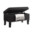 thumbnail image 4 of Convenience Concepts Designs4Comfort Winslow Storage Ottoman in Black Fabric, 4 of 5