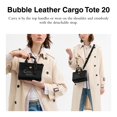 thumbnail image 2 of Bolso de mano Coach Cargo 20 Bubble Leather B4/Black, 2 of 5