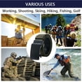 thumbnail image 4 of Mens Belts Web, Ratchet Belt for Men Casual, Double-sided Reversible Work Belt Breathable Fabric Waist Strap for Outdoors(Black and Green), 4 of 7