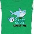thumbnail image 4 of Inktastic My Great Uncle Loves Me with Cute Sharks Boys or Girls Baby Bodysuit, 4 of 5