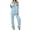 C-Light Blue, variant on Womens Pajamas Sets Fall Soft Pjs Lounge Sets Long Sleeve Button Down Tops and Pants 2 Piece Outfits Ladies Lace Sleepwear
