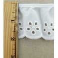 thumbnail image 2 of 1-7/8" Ruffled Gathered Embroidery Eyelet Trimming - 9 Continuous Yards, 2 of 2