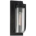 thumbnail image 2 of Possini Euro Design Bogata Modern Outdoor Wall Light Fixture Textured Black 15 1/2" Clear Ribbed Glass for Post Exterior Barn Deck House Porch Yard, 2 of 8