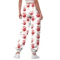 thumbnail image 6 of felwors Women's Halloween Print Sweatpants 2025 High Waisted Joggers with Pockets Elastic Lounge Pants White, S, 6 of 7