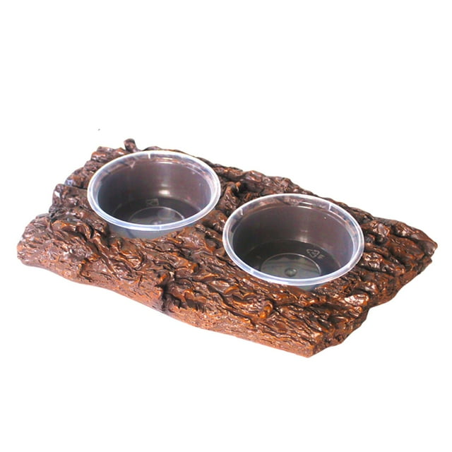 Cuenco de agua para comida de reptiles Strade Fareast Limited 2 Cuencos 20x98x3cm