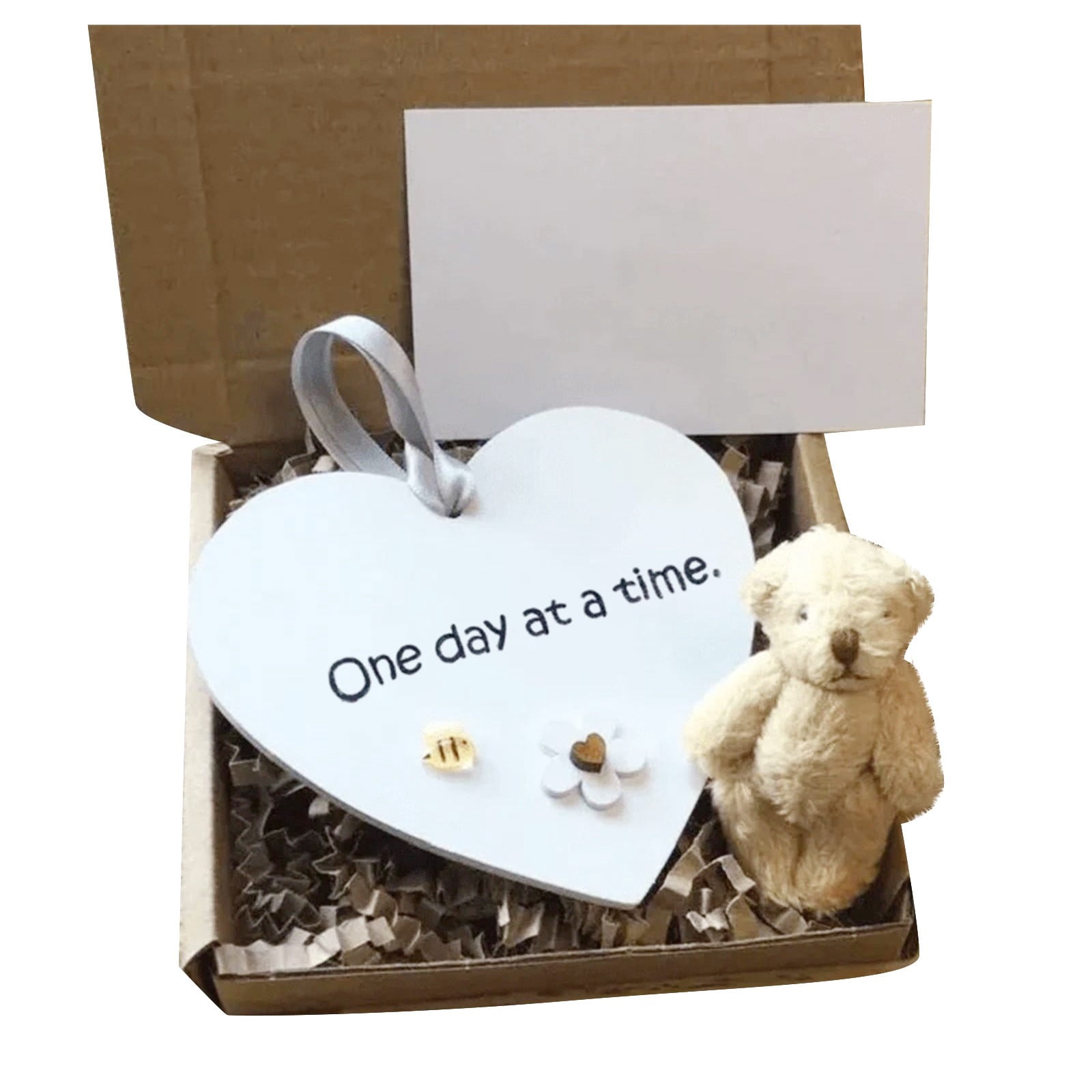 Kyusrd Summer All Home Savings!Wooden Heart Pocket Teddy Bear Cuddle Gift