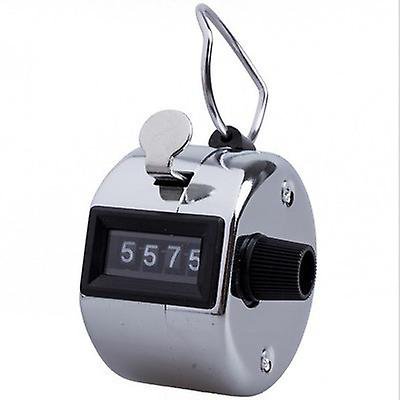 Contadores manuales de conteo Pantalla Contador de vueltas con clicker mecánico de metal con cordón y anillo de dedo para el evento escolar de los árbitros del entrenador del estadio deportivo (4 piezas) XianweiShao 8390614446007