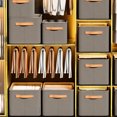 thumbnail image 3 of Organizador Sujetadores Caja Almacenamiento Plegable para Pantalones Vaqueros Doméstico Tela (gris M), 3 of 7