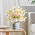 thumbnail image 6 of Artificial Flowers,Faux Hydrangea Flower Arrangements for Home Garden Party Wedding Decoration,Table Decorations for Living Room Kitchen Dining Room Decor (VASE NOT Included), 6 of 6