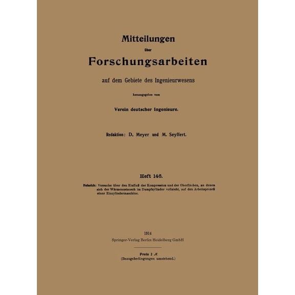 Mitteilungen Ãber Forschungsarbeiten Auf Dem Gebiete Des Ingenieurwesens, (Paperback)