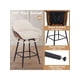 thumbnail image 2 of 26-pulgada counter height bar stools set of 2 - 360° swivel forrado sillas con backs y armrests para kitchen island, home bar, y pubs, 2 of 5