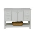 thumbnail image 2 of Lakeshore 48" Bathroom Vanity with White Cabinet and Engineered White Top, 2 of 6