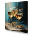 thumbnail image 2 of Designart "Gilded Chardonnay Elegance" Drinkware Wall Art Prints, 2 of 7