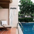 thumbnail image 4 of Toallero para piscina Soporte para toallas de pared para exteriores Ganchos para toallas, 4 of 5