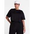thumbnail image 2 of Avia Women's Cropped Boxy Tee with Short Sleeves, Sizes XS-XXXL, 2 of 6