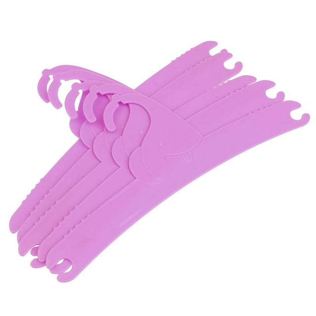 Conjunto De 5 - Perchas De Ropa Para Niños Rosa PP Niños Bebé Antideslizante Para Bebé Púrpura BLESIY Moda perchas de los niños
