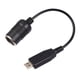 thumbnail image 1 of Toma De Encendedor De Cigarrillos Para Automóvil Convertidor Hembra Puerto Usb Cable Adaptador De Corriente Para Cargador De Automóvil Grabadora De Conducción E-Dog 30Cmm / 12In Negro,5V Usb A 12V Monstrate VI006223-00, 1 of 6