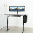 thumbnail image 2 of VIVO Espresso Wood 60 x 24 inch Universal Table Top for Sit to Stand Desk Frames, 2 of 6