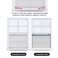 thumbnail image 4 of Gaahing Heavy-Duty Aluminum Shed Windows Kit Flush Mount with Tempered Glass & Fiberglass Screens,18" x 23",2-Pack, 4 of 7