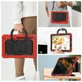 thumbnail image 6 of for Samsung Galaxy Tab S8/S7 Case 11 inch, 360 Rotating Shockproof Cover with Stand, Handle, Shoulder Strap (SM-X700/SM-T870), Red, 6 of 7
