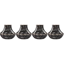 Set of 4 Pendant Lights Lampshade Locket Covers Decoration Black