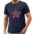 thumbnail image 5 of HaoXianJian Men's 4th of July Cotton Summer 1776 USA Flag Shirts Independence Day T-Shirt Memorial Day Lightweight Going Out Top Graphic Tees Top Summer Blouses for Men 2025 S-XXXL, 5 of 5