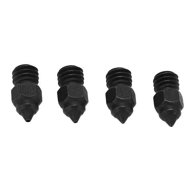 Kit De Boquilla De Acero Endurecido, 0,2 0,4 0,6 0,8 Mm Impresora 3D Kit De Boquilla De Acero Endurecido Descarga De Alimentación Suave Para Laboratorio