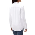 thumbnail image 2 of Siliteelon Women's Slub Cotton Button Down Blouses Business Work Office Shirts Long Sleeve Collared Wrinkle Free Tops, 2 of 7