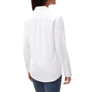 Siliteelon Womens Slub Cotton Button Down Blouses Business Work Office Shirts Long Sleeve Collared Wrinkle Free Tops