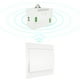 thumbnail image 1 of Interruptor de luz inalámbrico de 110-230V y kit de receptor Interruptor autoalimentado Eccomum 1 x 1 Interruptor y Receptor, 1 of 7