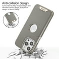 thumbnail image 2 of Magnetic for iPhone 15 Plus Case, [Military Grade Drop Tested] [Compatible with MagSafe] Shockproof Anti-fall Fiber Pattern PU Leather Back Slim Protective Case for iPhone 15 Plus,Gray, 2 of 10