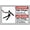 Warning Sign 3, variant on Danger High Voltage Turn Power Off And Lock Out Sign - 8"x12" Tin Sign for Garden Yard Wall Decor, Electrical Maintenance, Power Station