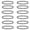 12 Pieces, Set H, variant on BodyJ4You 24PC Choker Necklace Set Colorful Mix Stretch Elastic Jewelry Women Girl Kids Value Pack