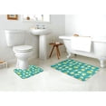 thumbnail image 4 of Honeii Lemon Blue Pattern Bathroom Anti-Skid Pad Bathroom Mat Vintage Seamless Pattern Not-Slip Toilet Rug Set, 4 of 6