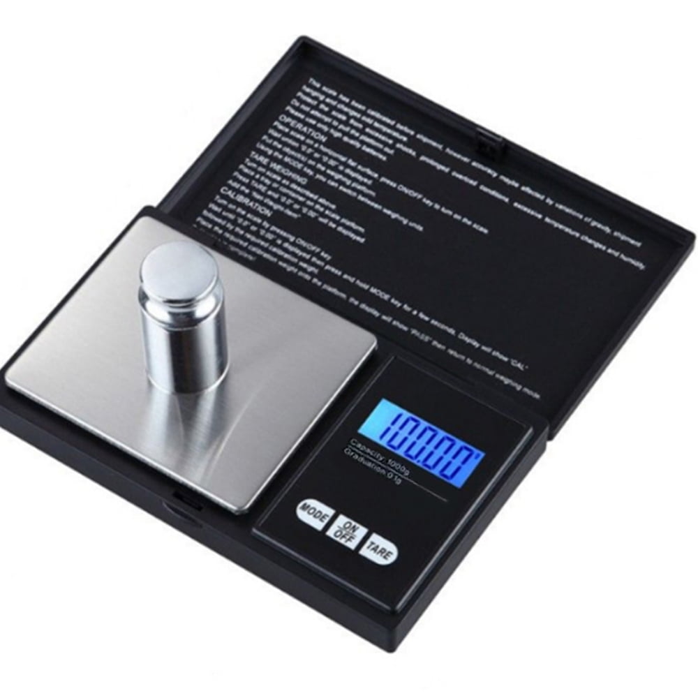 Rechargeable Electronic Digital LCD Pocket Scale Weigh Home Herbs 0.01g 1000g 
