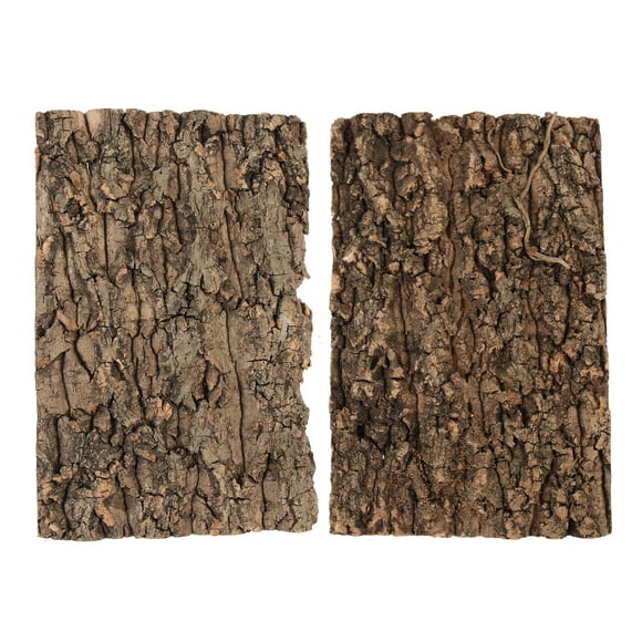MasteelfCA 2Pcs Turtle Climbing Bark Snake Bask Platform Reptile Box Decor Natural Bark Decor Reptile Hide