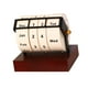 thumbnail image 4 of Calendario de escritorio rotatorio con soporte de madera, adorno de escritorio, mes, semana, fecha, día, calendario de mesa para tienda,, 4 of 9
